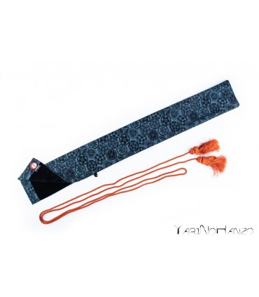 Wakizashi Bukuro Kamon (heller Hintergrund) | Wakizashi Schwerttasche 