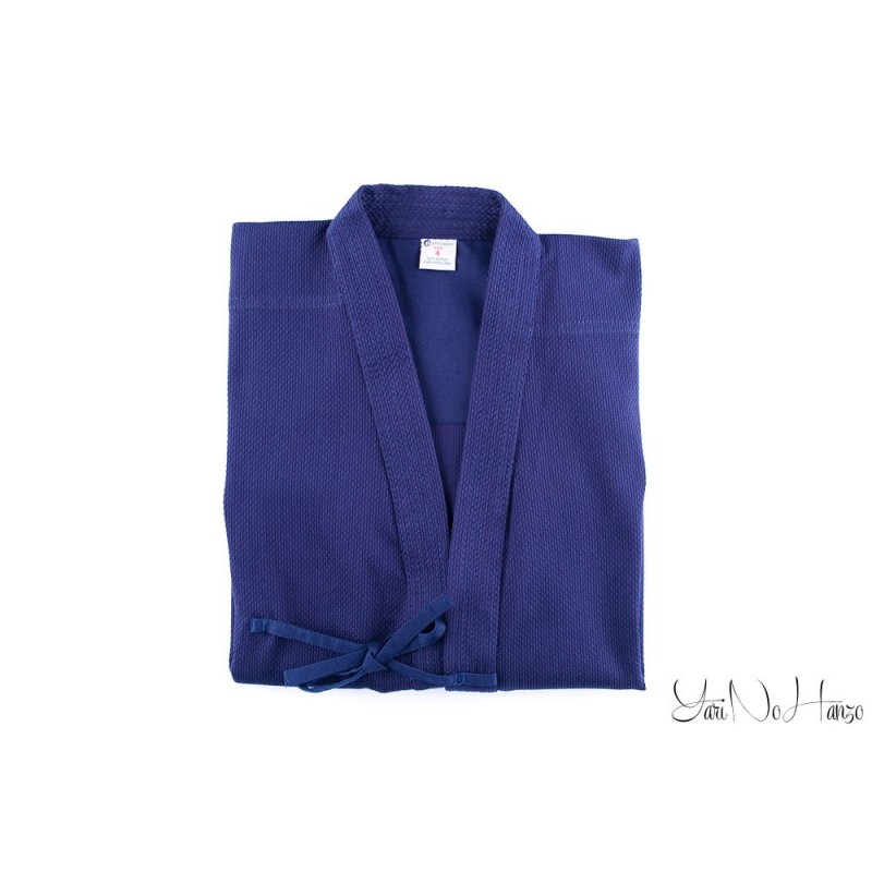 Iaido / Kendo Gi Professional 2.0 | Kendo Jacke Dunkelblau Indigo | Kendojacke mit Reiskornwebung