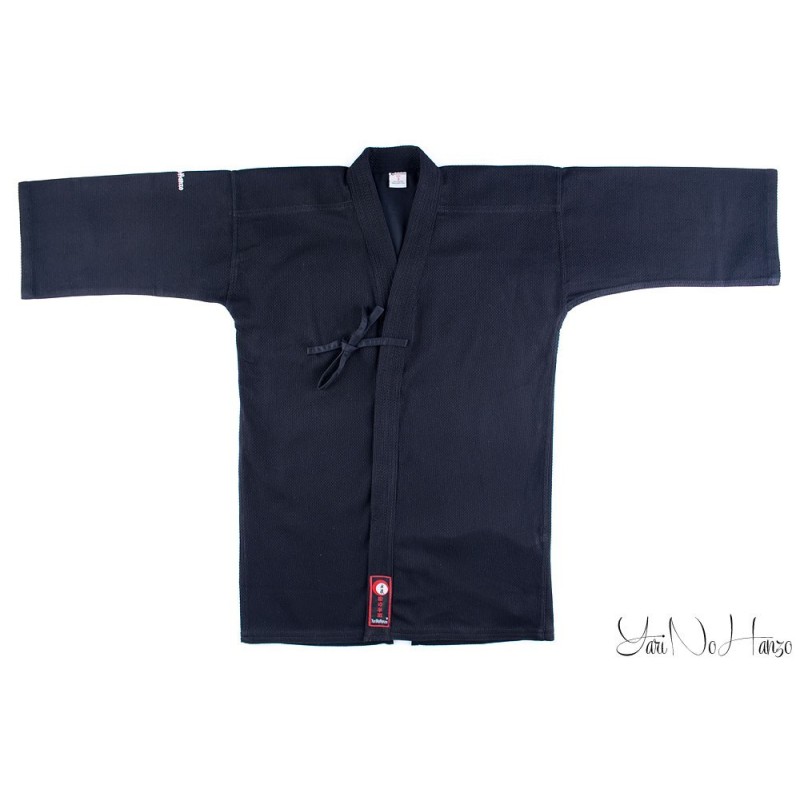 Iaido / Kendo Gi Professional 2.0 | Kendo Jacke Schwarz | Kendojacke mit Reiskornwebung