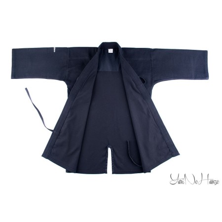Iaido / Kendo Gi Professional 2.0 | Kendo Jacke Schwarz | Kendojacke mit Reiskornwebung