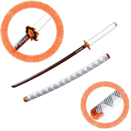 Kyojuro Rengoku Katana kaufen | Demon Slayer Cosplay-Schwert