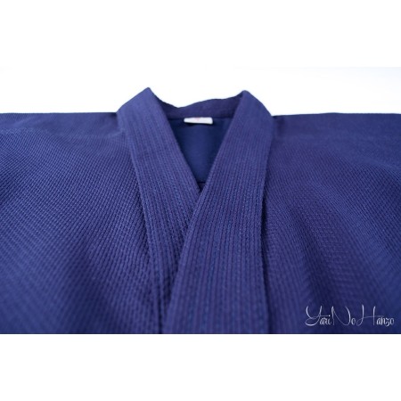Iaido / Kendo Gi Professional 2.0 | Kendo Jacke Dunkelblau Indigo | Kendojacke mit Reiskornwebung