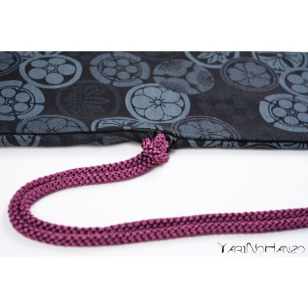 Katana Bukuro Kamon (dunkel) | Katana Schwerttasche Sakura