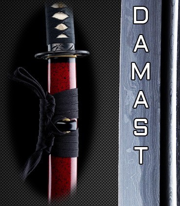 18 Jahre erforderlich 6KM46-165BK Kurz Katana Schwert scharf echt Tanto zum Training Metall Stahl 1045 Samurai 100% handgefertigt Nur für Erwachsene 
